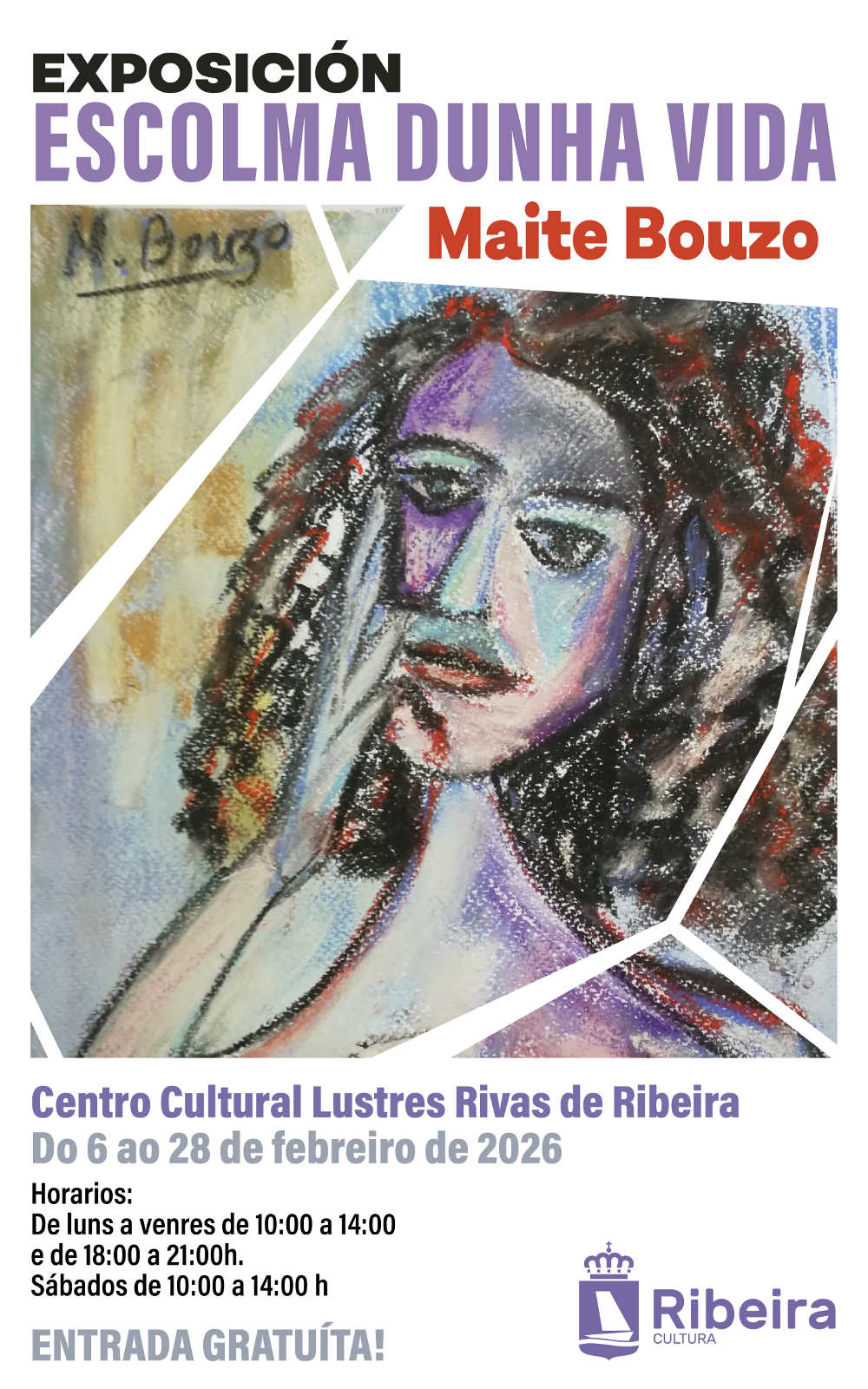 Ribeira inaugura este venres a exposición “Escolma dunha vida” de Maite Bouzo