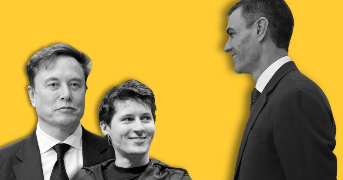 Musk, Telegram e a internacional ultra lánzanse contra Pedro Sánchez