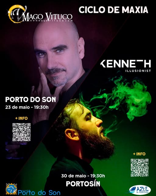 O Ciclo de Maxia de Porto do Son contará coa presenza do Mago Vituco e máis de Joshua Kenneth