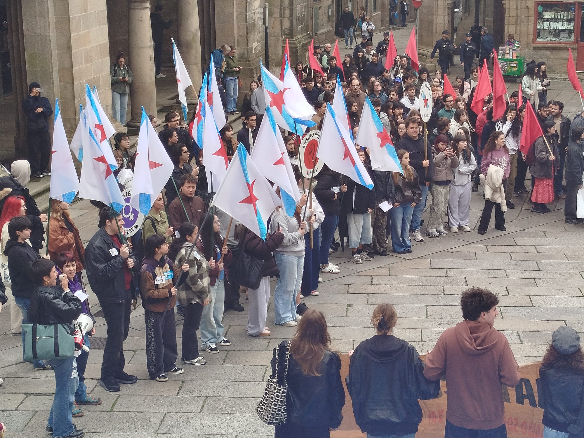 Os estudantes galegos toman a rúa contra a privatización da educación e a Universidade de Abanca