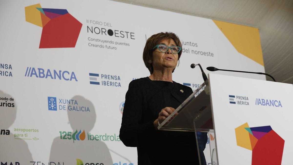 Carmen Moriyón, alcaldesa de Xixón, no Foro do Noroeste:  