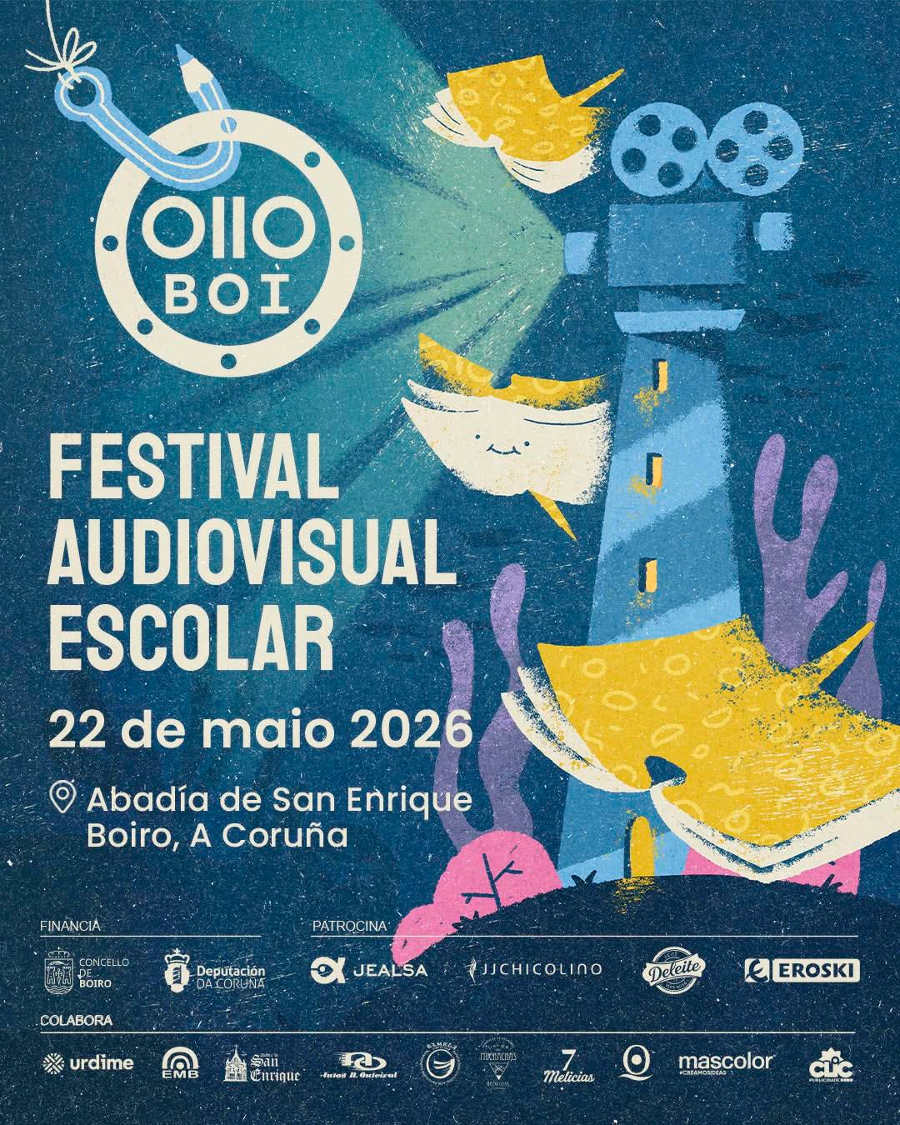 O Festival Audiovisual Escolar Olloboi edición 2026 celebra este venres a súa gala final na Abadía de San Enrique