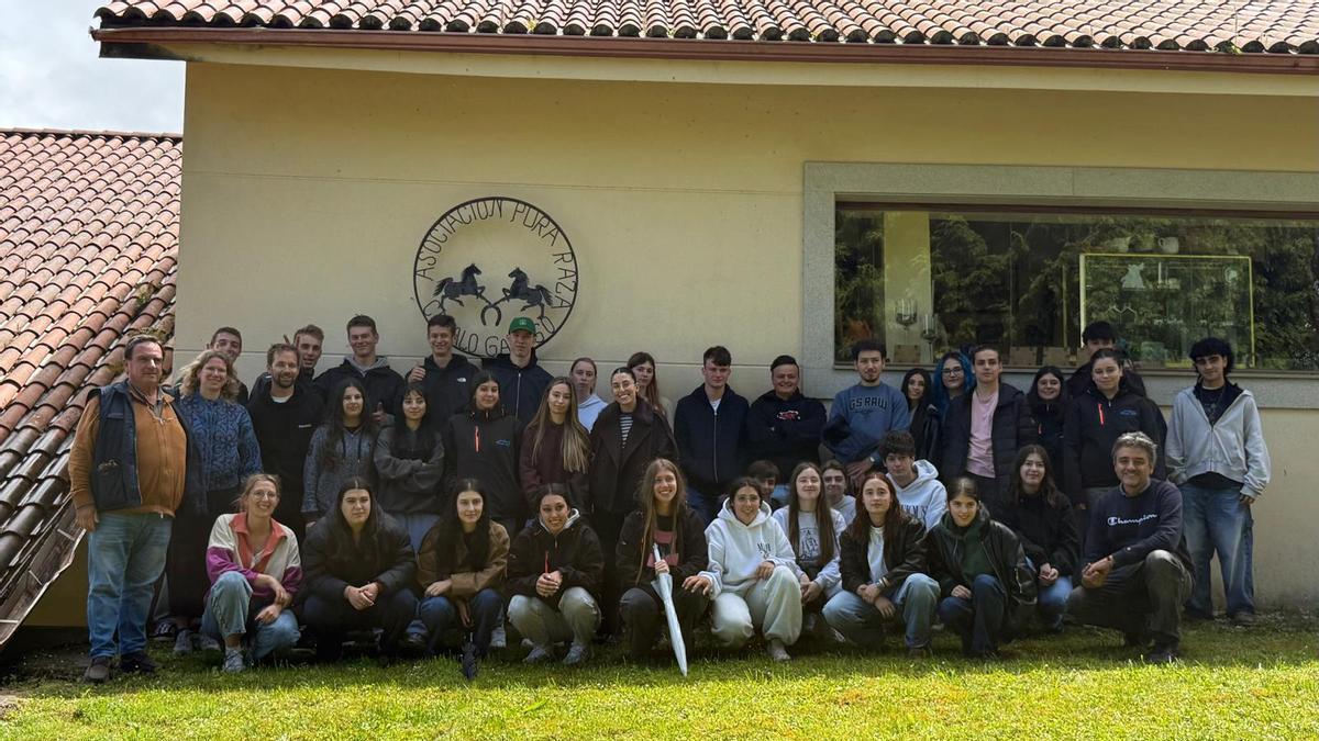 O campo galego atrae á canteira belga do sector agrario: 