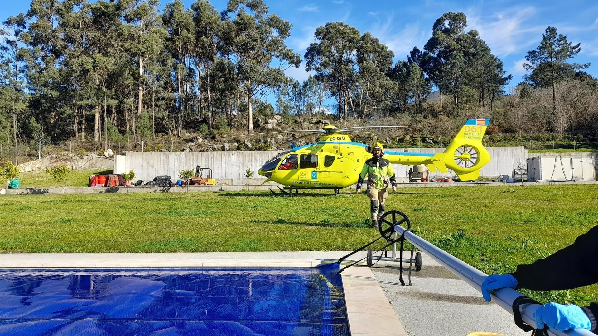 Ferido un parapentista ao sufrir un accidente en Porto do Son