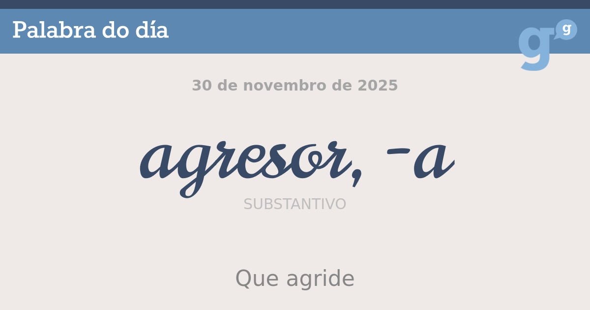 agresor, -a
